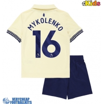 Everton Vitaliy Mykolenko #16 Replica Away Minikit 2025-26 Short Sleeve (+ pants)
